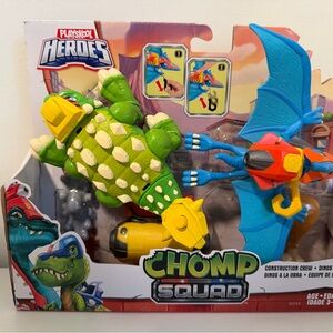 Heroes Chomp Squad Dinosaur Set - Green and Blue